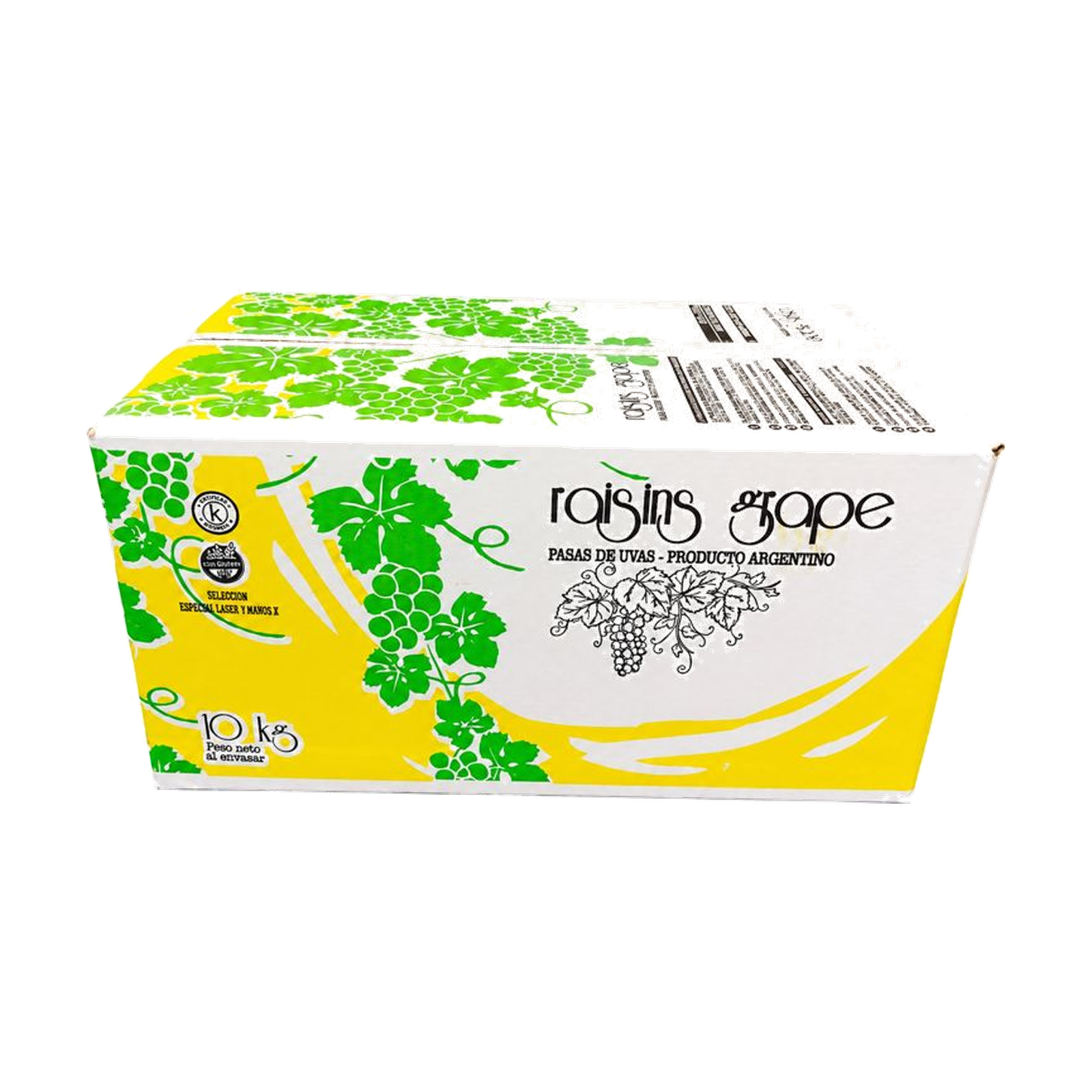 Uva pasa sin semilla Caja 10 kg — Caja