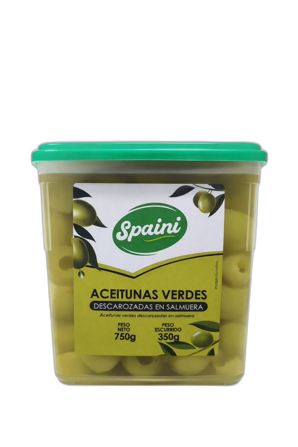 Aceitunas verdes descarozadas Pote 750 g